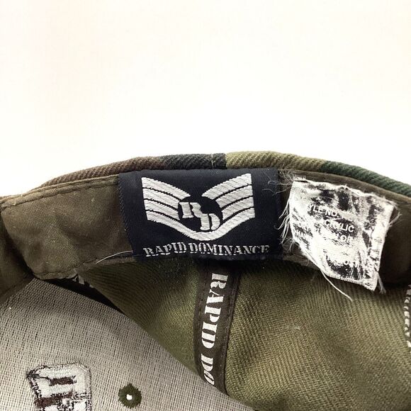 Rapid Dominance - Retired Army - United States Army - Green Camo Hat - Acrylic - Picture 10 of 10